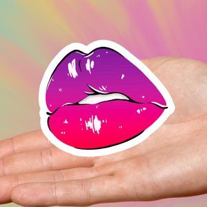 Lips Vinyl Sticker,3 inches big 3/10% off